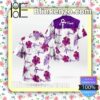 Prince Purple Hibiscus White Summer Shirts