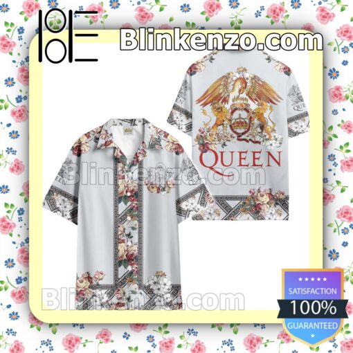 Queen Flower Summer Hawaiian Shirt b