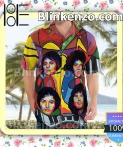 Queen Freddie Mercury Colorful Summer Shirts b