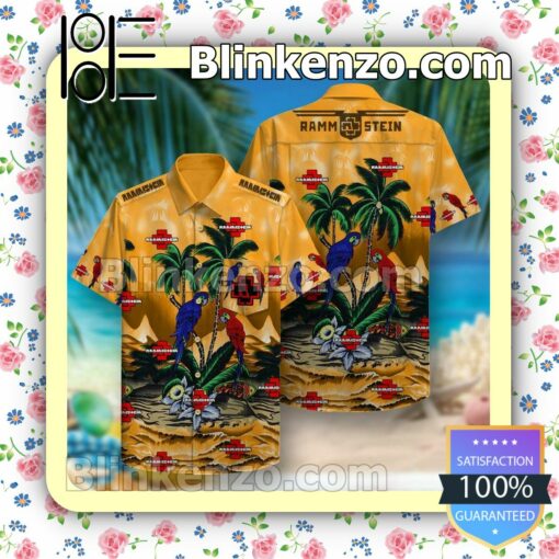 Rammstein Parrot Flowers Summer Shirt