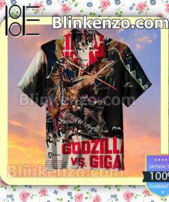 Release Of Godzilla Vs. Gigan Summer Hawaiian Shirt, Mens Shorts