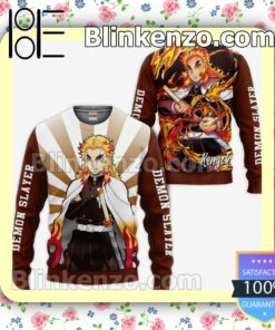Rengoku Demon Slayer Anime Personalized T-shirt, Hoodie, Long Sleeve, Bomber Jacket a