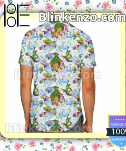 Robin Hood Disney Cartoon Graphics Summer Hawaiian Shirt, Mens Shorts a