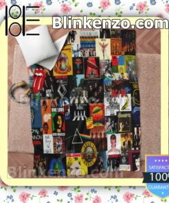 Rock And Roll Music Customized Handmade Blankets x