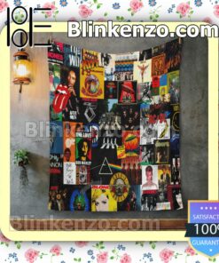 Rock And Roll Music Customized Handmade Blankets y