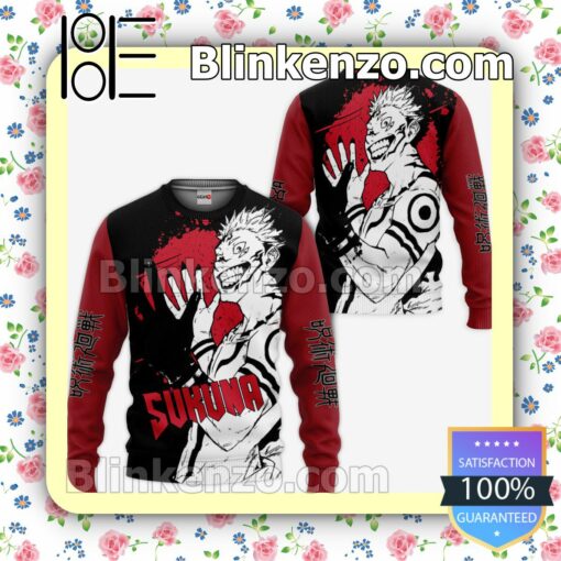 Ryomen Sukuna Jujutsu Kaisen Anime Monochrome Personalized T-shirt, Hoodie, Long Sleeve, Bomber Jacket a