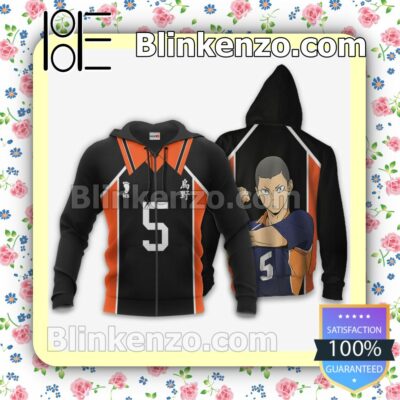 Ryunosuke Tanaka Karasuno Haikyuu Anime Costume Personalized T-shirt, Hoodie, Long Sleeve, Bomber Jacket