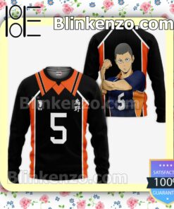 Ryunosuke Tanaka Karasuno Haikyuu Anime Costume Personalized T-shirt, Hoodie, Long Sleeve, Bomber Jacket a