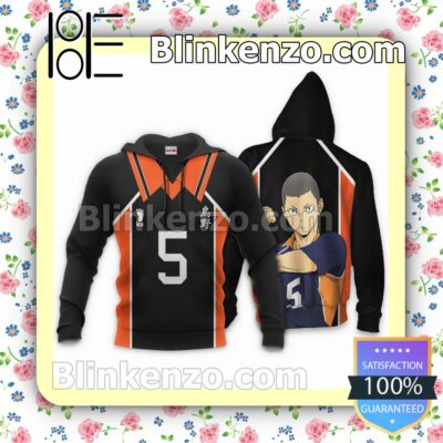 Ryunosuke Tanaka Karasuno Haikyuu Anime Costume Personalized T-shirt, Hoodie, Long Sleeve, Bomber Jacket c