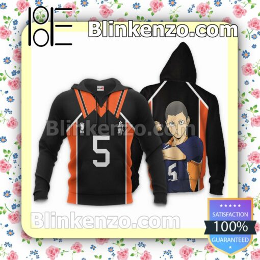 Ryunosuke Tanaka Karasuno Haikyuu Anime Costume Personalized T-shirt, Hoodie, Long Sleeve, Bomber Jacket c