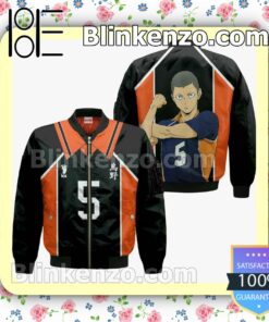 Ryunosuke Tanaka Karasuno Haikyuu Anime Costume Personalized T-shirt, Hoodie, Long Sleeve, Bomber Jacket x