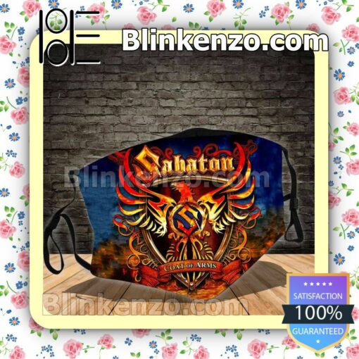 Sabaton Coat Of Arms Album Cover Reusable Masks