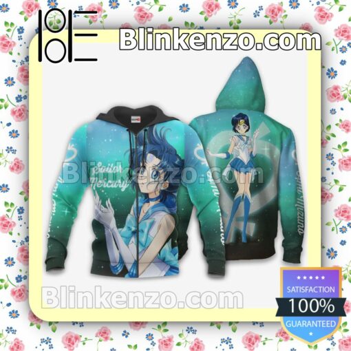 Sailor Mercury Ami Mizuno Sailor Moon Anime Personalized T-shirt, Hoodie, Long Sleeve, Bomber Jacket