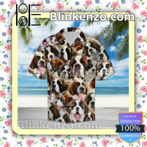 Saint Bernard Summer Vacation Summer Shirt