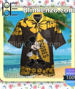 San Diego Padres Mickey Mouse Mens Shirt, Swim Trunk