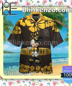 San Diego Padres Minnie Mouse Mens Shirt, Swim Trunk