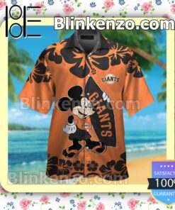 San Francisco Giants Mickey Mouse Mens Shirt, Swim Trunk
