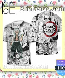 Sanemi Shinazugawa Demon Slayer Anime Mix Manga Personalized T-shirt, Hoodie, Long Sleeve, Bomber Jacket b