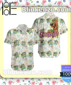 Scooby Doo Leaf Floral Pattern Summer Hawaiian Shirt