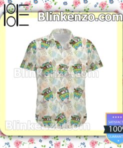 Scooby Doo Leaf Floral Pattern Summer Hawaiian Shirt a