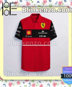 Scuderia Ferrari F1 Racing Velas Santander Ceva Red Summer Hawaiian Shirt a