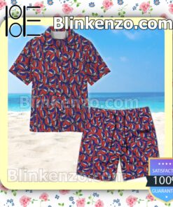 Seamless Grateful Dead Patttern Unisex Summer Hawaiian Shirt a