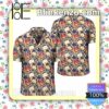 Seamless Tropical Flower Plant And Leaf Pattern Background Summer Shirts