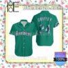 Seattle Mariners Ken Griffey Jr 24 Mlb Green Jersey Inspired Summer Shirt