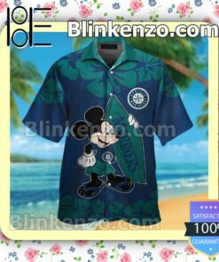 Seattle Mariners Mickey Mouse Mens Shirt, Swim Trunk