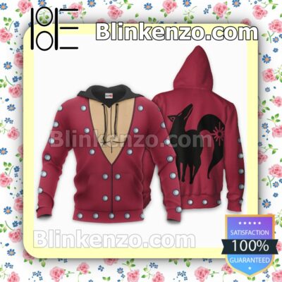 Seven Deadly Sins Ban Uniform Costume Anime Personalized T-shirt, Hoodie, Long Sleeve, Bomber Jacket b