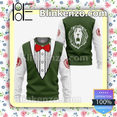 Seven Deadly Sins Escanor Uniform Costume Anime Personalized T-shirt, Hoodie, Long Sleeve, Bomber Jacket a