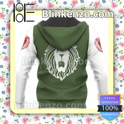 Seven Deadly Sins Escanor Uniform Costume Anime Personalized T-shirt, Hoodie, Long Sleeve, Bomber Jacket x