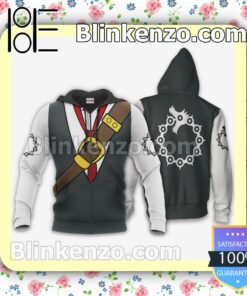 Seven Deadly Sins Meliodas Uniform Costume Anime Personalized T-shirt, Hoodie, Long Sleeve, Bomber Jacket