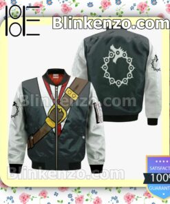 Seven Deadly Sins Meliodas Uniform Costume Anime Personalized T-shirt, Hoodie, Long Sleeve, Bomber Jacket c