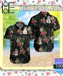 Shih Tzu Black Cat 0144 T2NVM0009 Mens Shirt, Swim Trunk