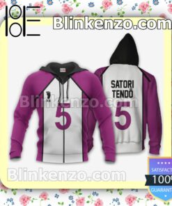 Shiratorizawa Satori Tendo Uniform Num 5 Haikyuu Anime Personalized T-shirt, Hoodie, Long Sleeve, Bomber Jacket