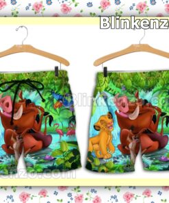Simba Timon Pumbaa Costume Disney The Lion King Summer Hawaiian Shirt