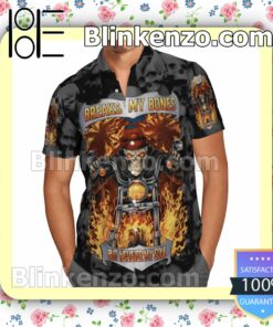 Skull Motorcycle On Fire Breaks My Bones But Never My Soul Summer Shirts a