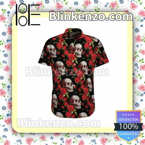 Skull Roses Summer Shirts