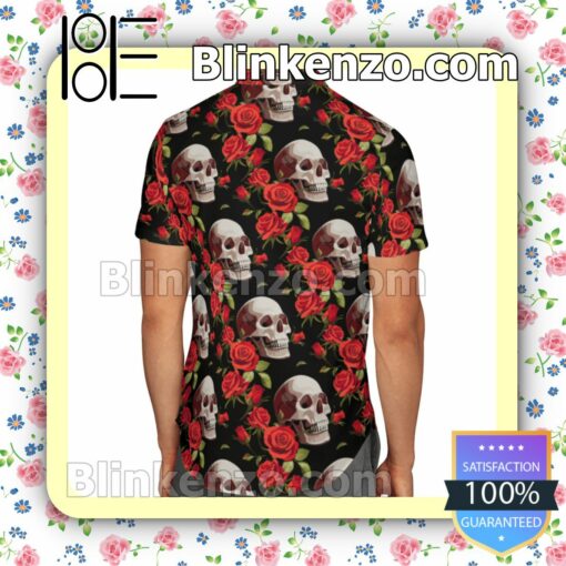 Skull Roses Summer Shirts b