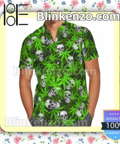 Skull Weed Leaf Summer Shirts