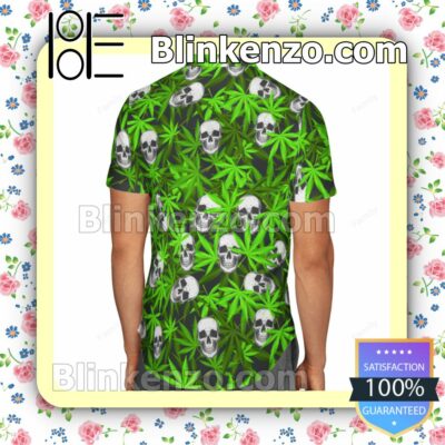 Skull Weed Leaf Summer Shirts a