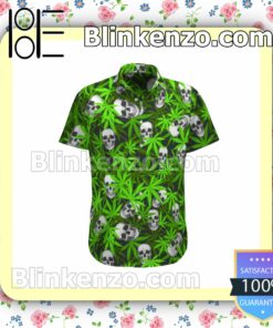 Skull Weed Leaf Summer Shirts b