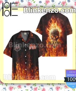 Slayer Fire Summer Hawaiian Shirt b