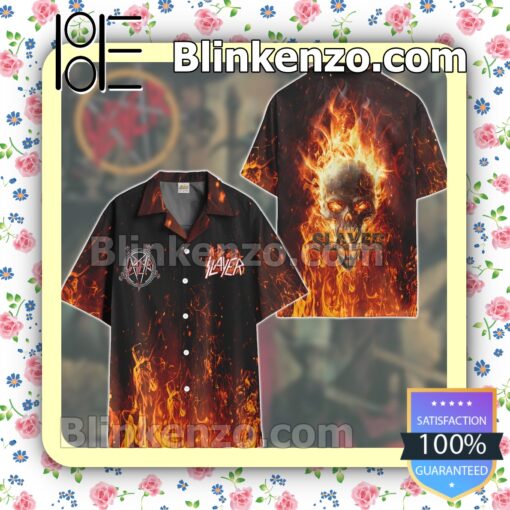 Slayer Fire Summer Hawaiian Shirt c