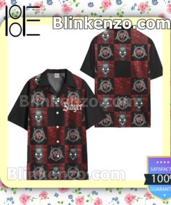Slayer Logo Summer Hawaiian Shirt b