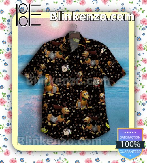 Slinky Dog Paws Black Summer Shirt