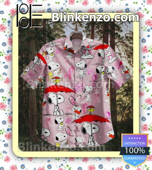 Snoopy Breast Cancer Awareness Summer Shirts