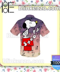 Snoopy Dog Ombre Starry Sky Summer Hawaiian Shirt b