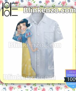 Snow White Princess Disney Summer Hawaiian Shirt, Mens Shorts